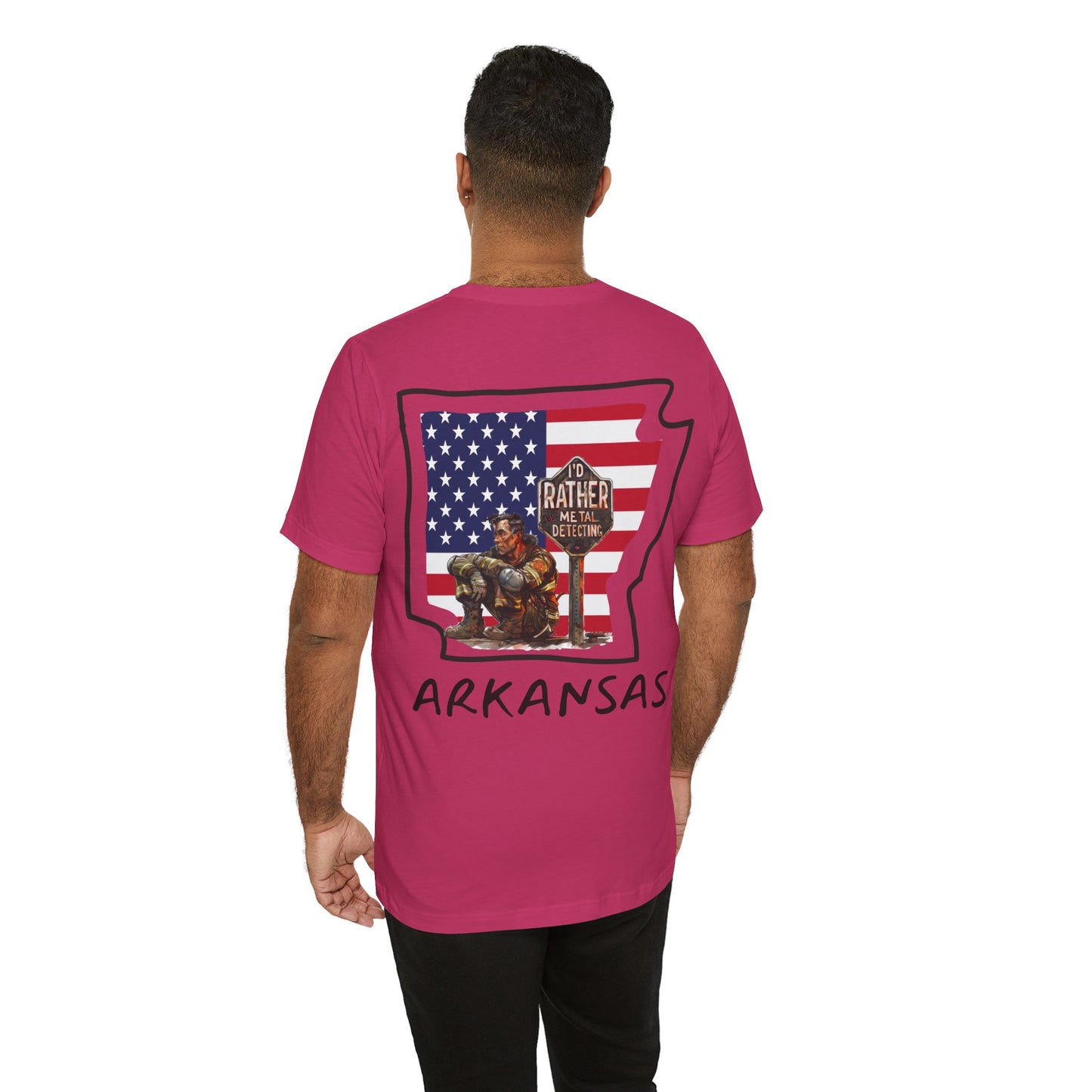 Arkansas Metal Detecting Unisex Jersey Short Sleeve Tee