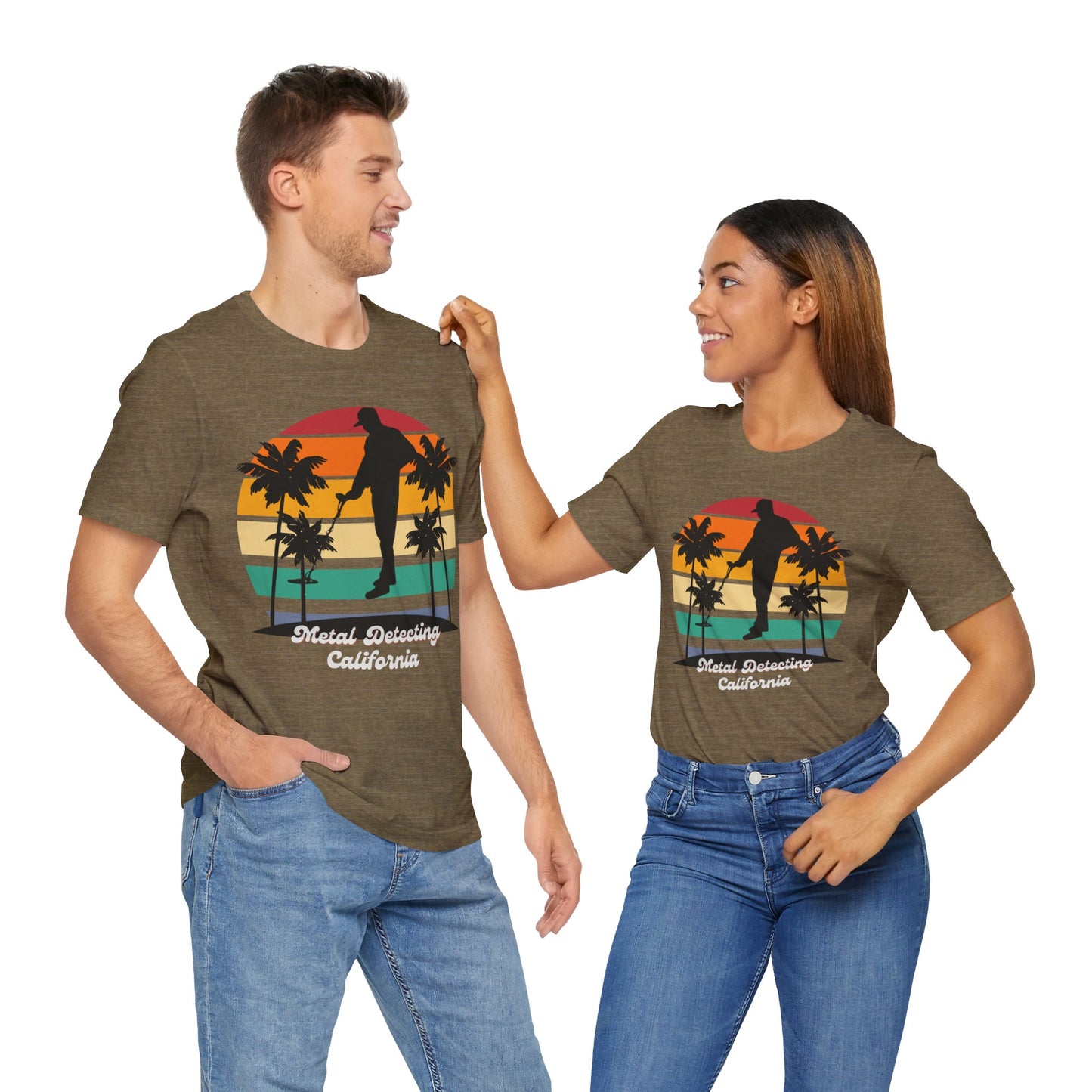 Metal Detecting California Unisex Jersey Short Sleeve Tee