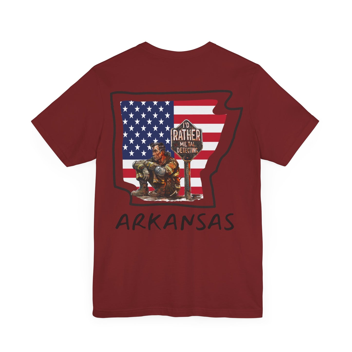 Arkansas Metal Detecting Unisex Jersey Short Sleeve Tee