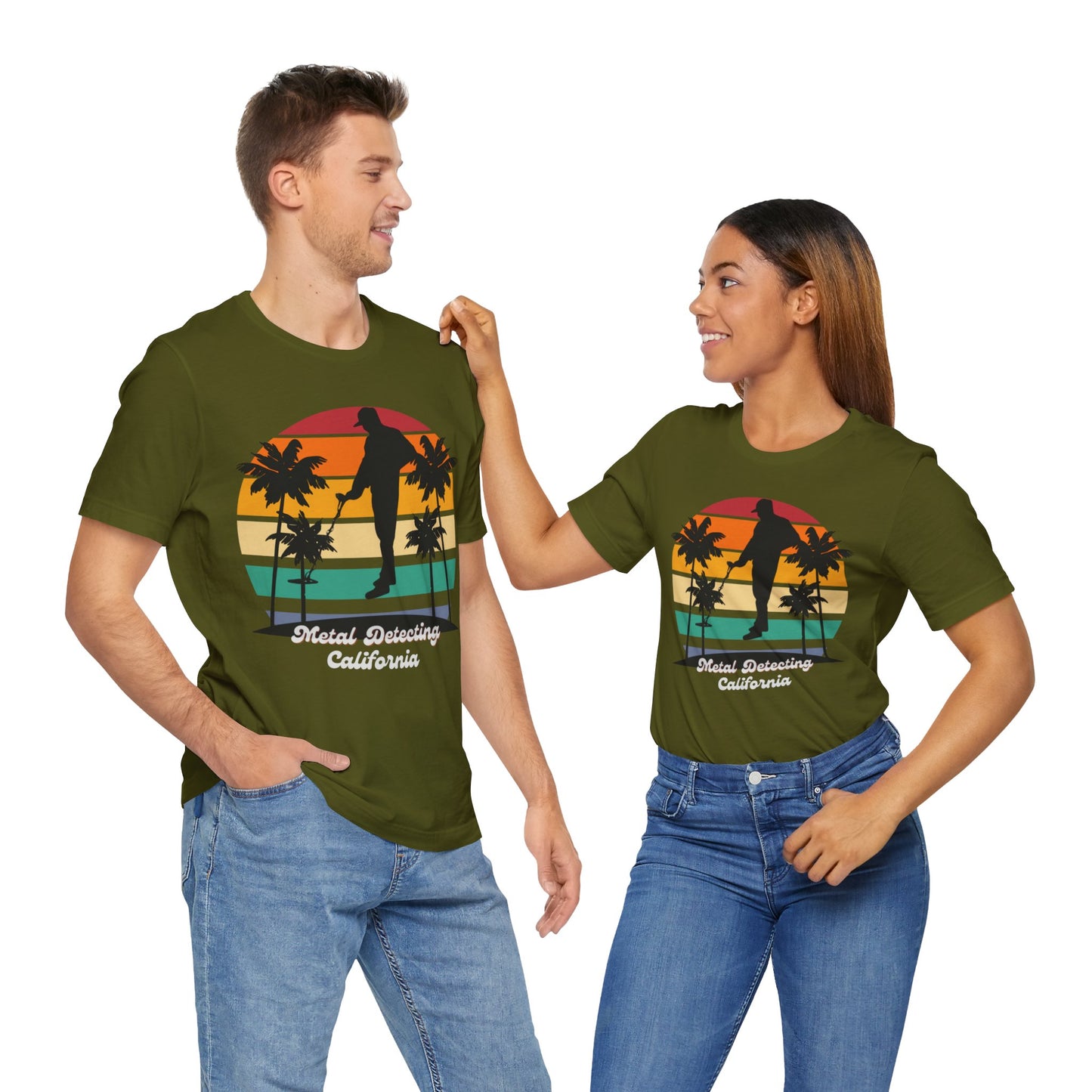 Metal Detecting California Unisex Jersey Short Sleeve Tee